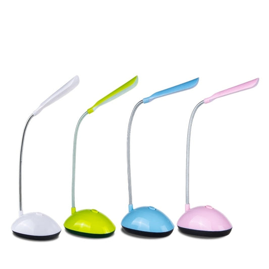 2 PCS Flexible Adjustable Portable Bedroom Reading Desk Lamp LED Night Light for Children, White, Pink, Blue, Green