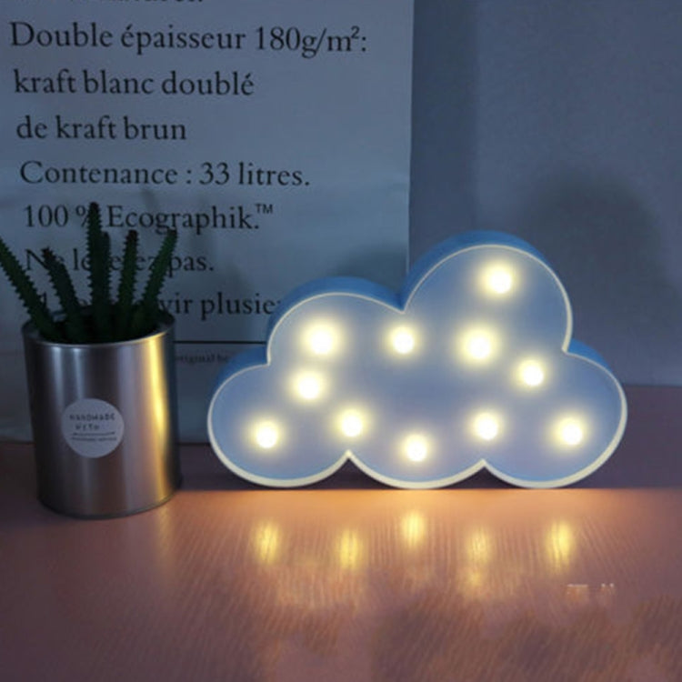 مصباح طاولة بجانب السرير LED على شكل سحابة بتصميم مفتاح، مصباح ليلي دافئ لغرفة النوم وغرفة الدراسة، لون أبيض وأزرق