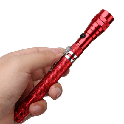 2 PCS 1W Flexible Magnet Camping Fishing Telescopic 360 Degrees Head Flashlight Outdoor Torch Magnetic Pick Up Tool Lamp