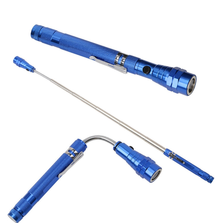 2 PCS 1W Flexible Magnet Camping Fishing Telescopic 360 Degrees Head Flashlight Outdoor Torch Magnetic Pick Up Tool Lamp