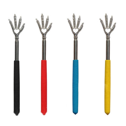 Practical Handy Stainless Telescopic Pocket Scratching Massage Kit Bear claw back scratcher(Color Random delivery)