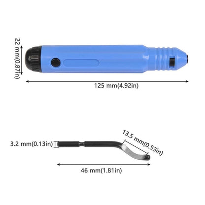 NB1100 Hand Deburr Trimming Knife Scraper, Handle + 1 Cutter Head, Handle +10 Cutter Heads