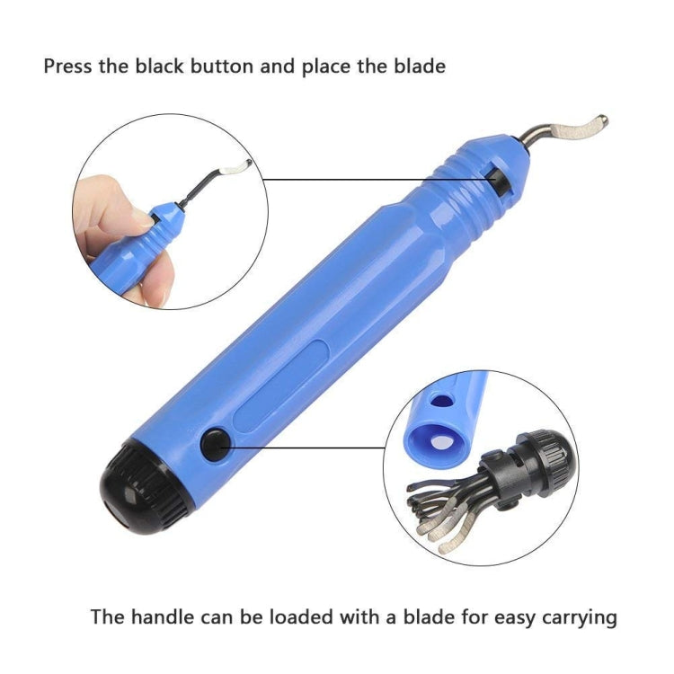 NB1100 Hand Deburr Trimming Knife Scraper, Handle + 1 Cutter Head, Handle +10 Cutter Heads