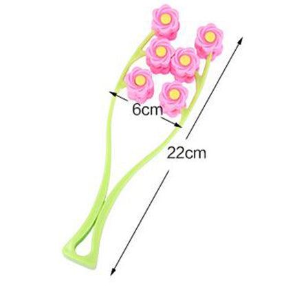 Manual Roller Face Massager Face Beauty Instrument Facial Double Chin Tool, Pink, Blue