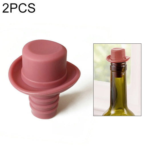 Silica Gel Top Hat Fresh Wine Corks Cruet Red Wine Stopper, 2 PCS Hat Shape(Brown), 2 PCS Hat Shape(Black), 2 PCS Hat Shape(Red Wine), 2 PCS Hat Shape(Yellow), 2 PCS Hat Shape(Rose Red), 2 PCS Hat Shape(Red)
