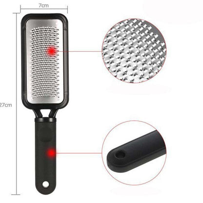 Stainless Steel Foot Pedicure Callus Remover Hard Dead Skin Scrubber