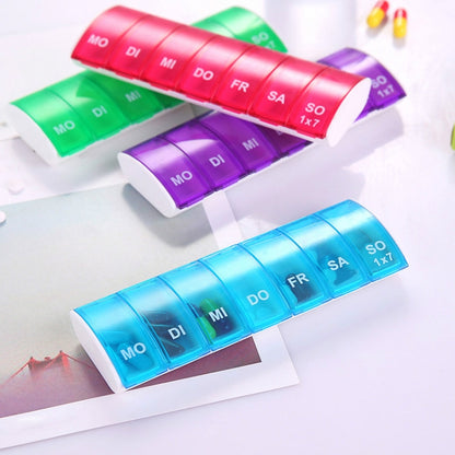 Portable Seven-part Mini Storage Pill Box