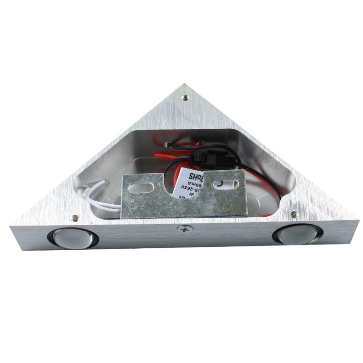 3W Aluminum Triangle Wall Lamp Home Lighting Indoor Outdoor Decoration Light, AC 85-265V, 3W