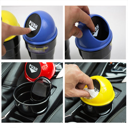 Universal Car Trash Bin Car Garbage Can Rubbish Dust Case Holder Bin Automobile Storage Bucket, Red, Yellow, Dark Gray, Blue, Black