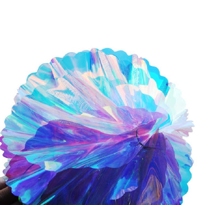 2 PCS Neon Film Honeycomb Ball Ornaments Wedding Birthday Party Decoration Supplies, 10cm, 15cm, 20cm, 25cm, 30cm
