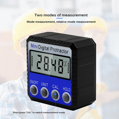 Mini Multi-angle Flip Strong Magnetic Adsorption Angle Ruler Digital Display Inclinometer, Adsorption Angle Ruler
