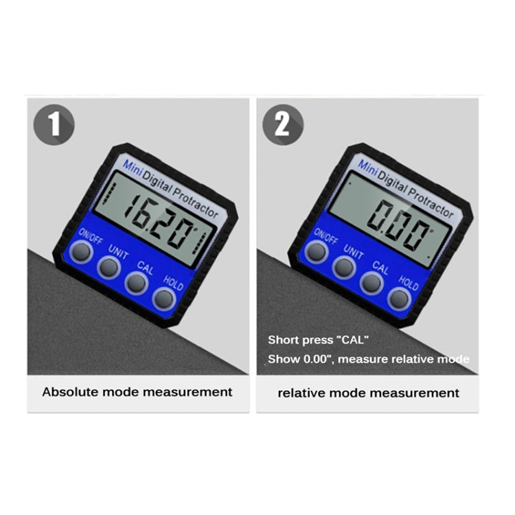 Mini Multi-angle Flip Strong Magnetic Adsorption Angle Ruler Digital Display Inclinometer, Adsorption Angle Ruler