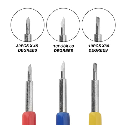 50 PCS 30/45/60 Degrees Sharp and Durable Carving Tools, Carving Tools