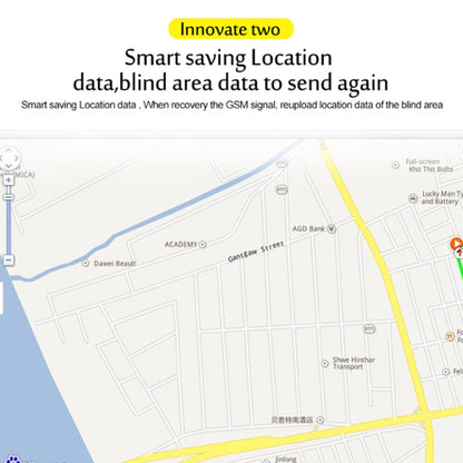 جهاز تتبع TK200 2G IP67 مقاوم للماء GPS / GPRS / GSM شخصي / بضائع / حيوان أليف / حقيبة طوق حيوان أليف في الوقت الفعلي، TK200