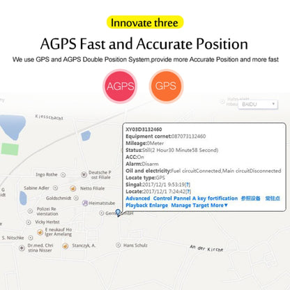 جهاز تتبع TK200 2G IP67 مقاوم للماء GPS / GPRS / GSM شخصي / بضائع / حيوان أليف / حقيبة طوق حيوان أليف في الوقت الفعلي، TK200