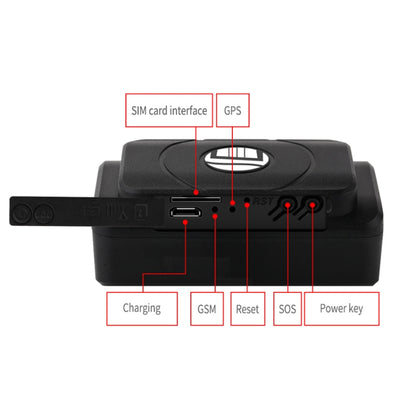TK202B 2G Car Truck Vehicle Tracking GSM GPRS GPS Tracker Support AGPS, Battery Capacity: 5000MA, 2G 5000mAh