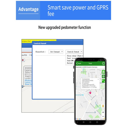 جهاز تتبع TK203 4G GPS / GPRS / GSM شخصي / بضائع / حيوان أليف / حقيبة طوق حيوان أليف في الوقت الفعلي، TK203
