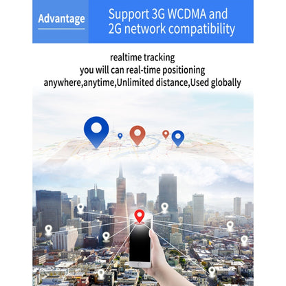 جهاز تتبع TK203 4G GPS / GPRS / GSM شخصي / بضائع / حيوان أليف / حقيبة طوق حيوان أليف في الوقت الفعلي، TK203