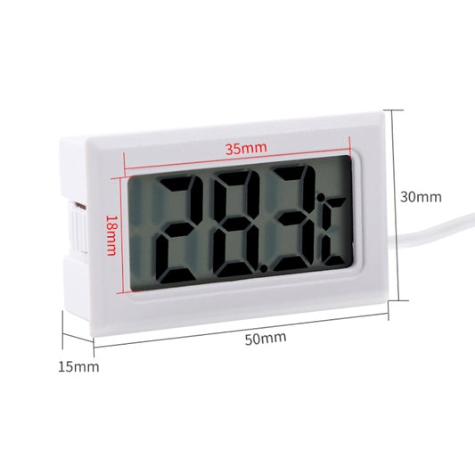مقياس حرارة رقمي صغير الحجم للأماكن الداخلية بشاشة LCD (شاشة مئوية)، (شاشة مئوية) (أسود)، (شاشة مئوية) (أبيض)