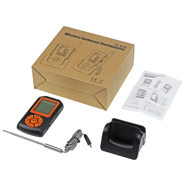 TS-K35 مقياس حرارة رقمي لاسلكي مقاوم للماء لطهي الطعام والشواء، TS-K35