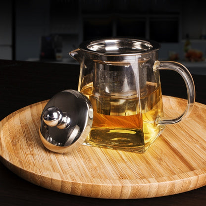 Stainless Steel Clear Heat Resistant Glass Filter Tea Pot, Capacity: 750ml, Capacity: 750ml