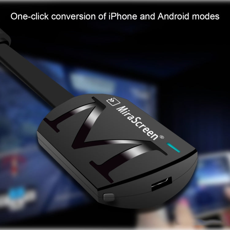 MiraScreen G4 دونجل HDMI لاسلكي عالي الدقة 1080 بكسل TV Stick مشغل وسائط WiFi Miracast، G4
