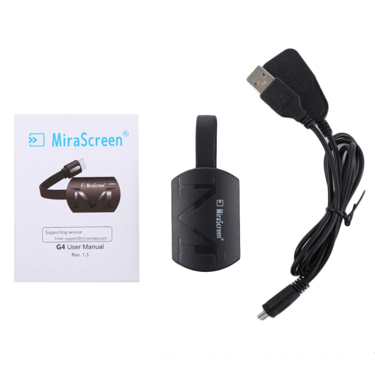MiraScreen G4 دونجل HDMI لاسلكي عالي الدقة 1080 بكسل TV Stick مشغل وسائط WiFi Miracast، G4