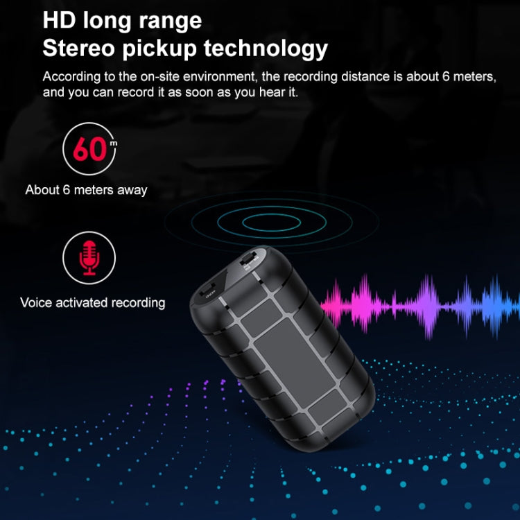 B800 Back Clip HD Sound Lossless Voice Recorder
