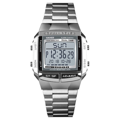 SKMEI 1381 Multifunctional Men Outdoor Business Sport Noctilucent Waterproof Digital Wrist Watch