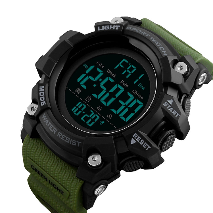 SKMEI 1384 Multifunctional Men Outdoor Fashion Noctilucent Waterproof LED Digital Watch