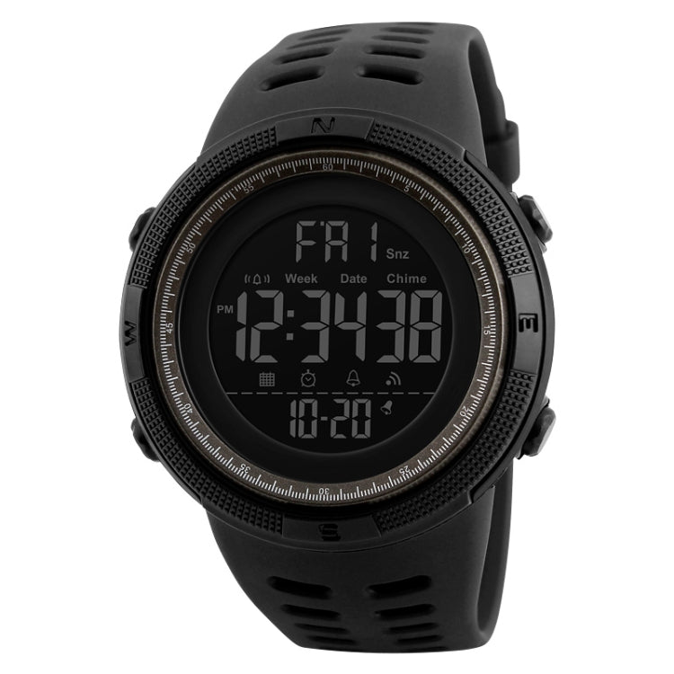 SKMEI 1251 Men Fashionable Outdoor 50m Waterproof Sports Watch Digital Watch with PU Watchband