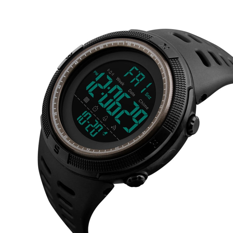 SKMEI 1251 Men Fashionable Outdoor 50m Waterproof Sports Watch Digital Watch with PU Watchband