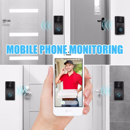 كاميرا مراقبة VESAFE HD 720P مع جرس باب ذكي مزود بفيديو وواي فاي، تدعم بطاقة TF والرؤية الليلية بالأشعة تحت الحمراء وتطبيق كشف الحركة لنظامي التشغيل iOS وAndroid، VS-A5 أسود، VS-A4 فضي