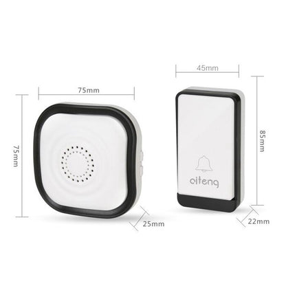 AITENG V029J جرس باب واي فاي لاسلكي بدون بطارية، قابس الاتحاد الأوروبي، WD0044A، WD0044B، WD0044C