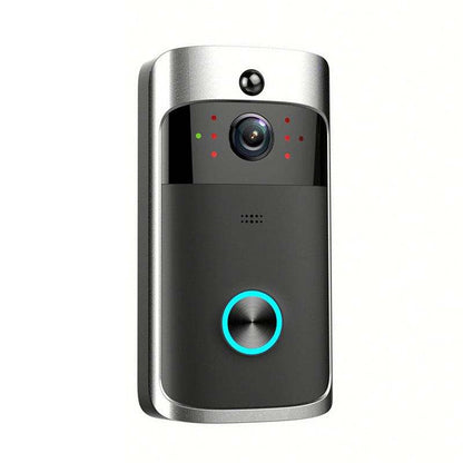 جرس باب ذكي M4 بدقة 720 بكسل، مزود بخاصية WiFi وفيديو منخفض الطاقة للغاية، مزود بثلاث فتحات للبطارية، ويدعم المراقبة عن بُعد عبر الهاتف المحمول والرؤية الليلية، وعدسة كاميرا بزاوية واسعة 166 درجة