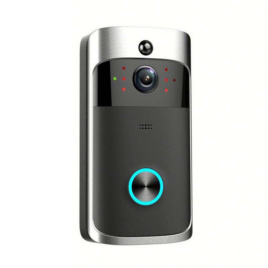 جرس باب ذكي M4 بدقة 720 بكسل، مزود بخاصية WiFi وفيديو منخفض الطاقة للغاية، مزود بثلاث فتحات للبطارية، ويدعم المراقبة عن بُعد عبر الهاتف المحمول والرؤية الليلية، وعدسة كاميرا بزاوية واسعة 166 درجة