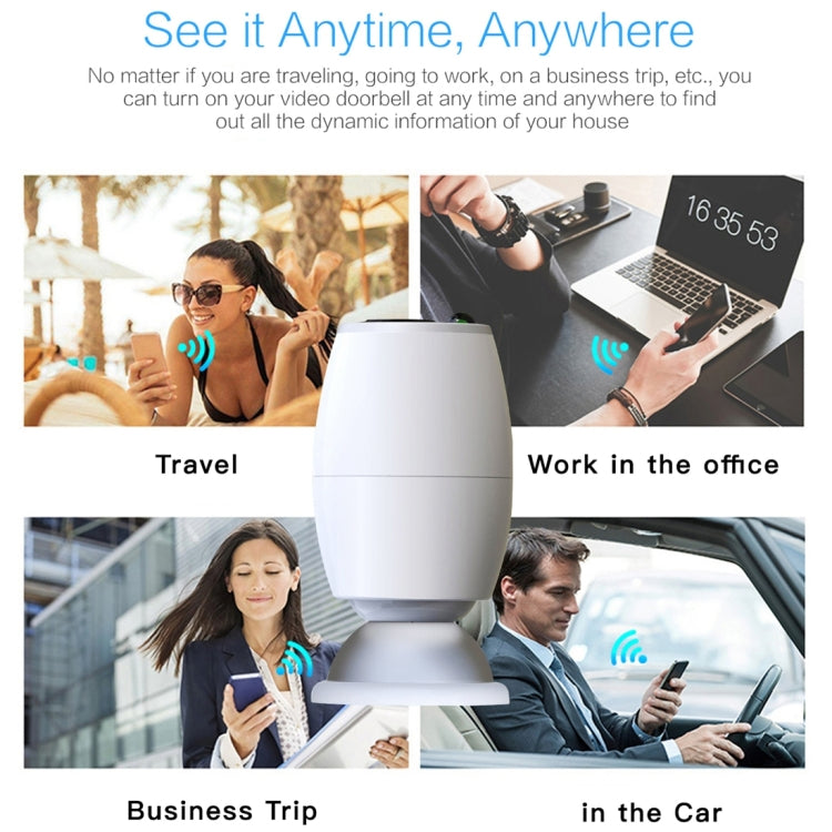 كاميرا باب رقمية X3 1080P WiFi ذكية مقاومة للماء IP54، تدعم بطاقة TF والرؤية الليلية بالأشعة تحت الحمراء