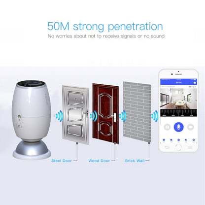 كاميرا باب رقمية X3 1080P WiFi ذكية مقاومة للماء IP54، تدعم بطاقة TF والرؤية الليلية بالأشعة تحت الحمراء
