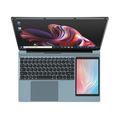 لابتوب UNIWA ULAP Q15ZR، 8 جيجابايت + 512 جيجابايت، شاشة مزدوجة 15.6 بوصة و7 بوصة، نظام التشغيل Windows 11، معالج Intel Alder Lake N100 ثماني النواة، قابس أسترالي، 8 جيجابايت + 512 جيجابايت