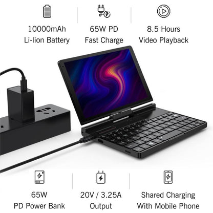 جهاز كمبيوتر محمول GPD Pocket 3، 16 جيجابايت + 512 جيجابايت، 8 بوصة، نظام التشغيل Windows 11 Home Intel Core i3-1125G4، قابس الاتحاد الأوروبي، WMC2572EU، WMC2572UK، WMC2572US