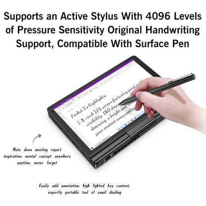 جهاز كمبيوتر محمول GPD Pocket 3، 16 جيجابايت + 512 جيجابايت، 8 بوصة، نظام التشغيل Windows 11 Home Intel Core i3-1125G4، قابس الاتحاد الأوروبي، WMC2572EU، WMC2572UK، WMC2572US