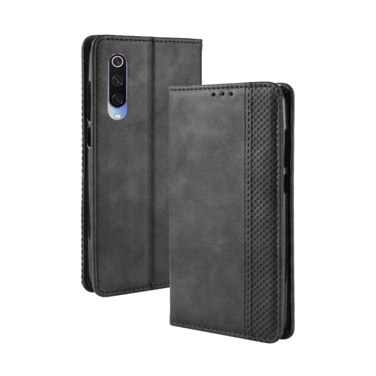 Magnetic Buckle Retro Texture Horizontal Flip Leather Case for Xiaomi Mi 9, with Holder & Card Slots & Wallet, For Xiaomi Mi 9