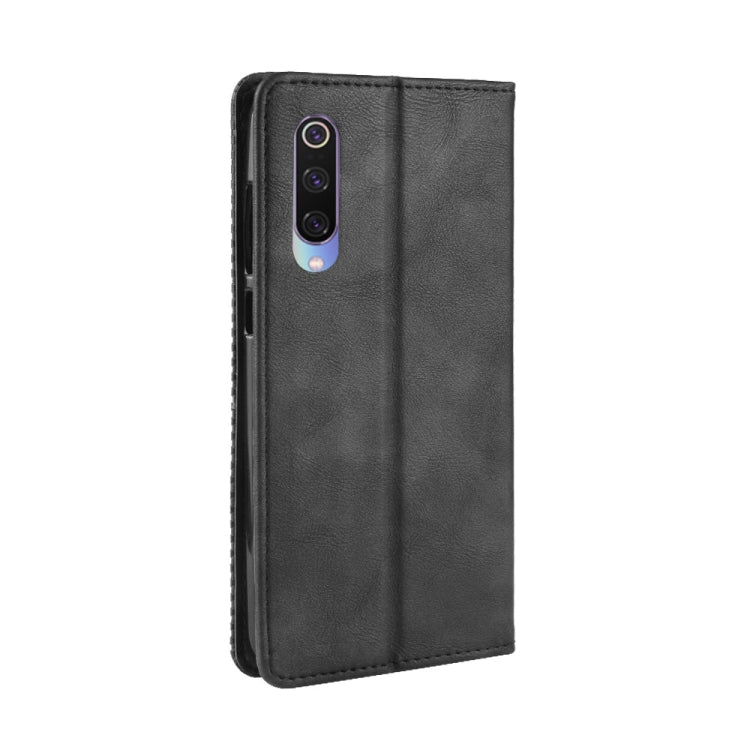 جراب جلدي أفقي قابل للطي بمشبك مغناطيسي بتصميم كلاسيكي لهاتف Xiaomi Mi 9، مع حامل وفتحات للبطاقات ومحفظة، لهاتف Xiaomi Mi 9