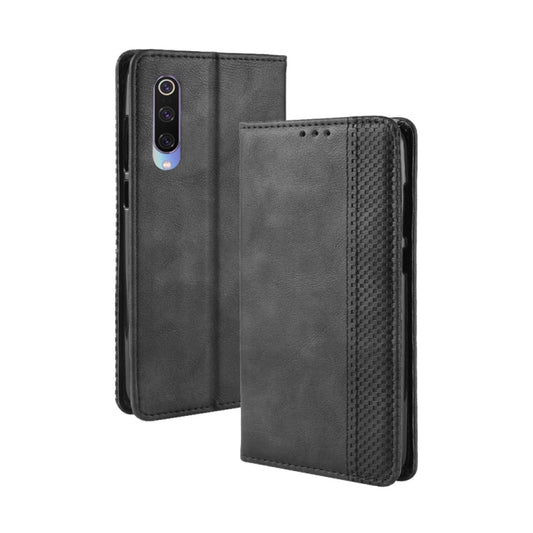 جراب جلدي أفقي قابل للطي بمشبك مغناطيسي بتصميم كلاسيكي لهاتف Xiaomi Mi 9، مع حامل وفتحات للبطاقات ومحفظة، لهاتف Xiaomi Mi 9