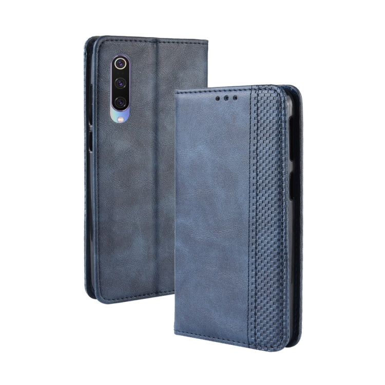 جراب جلدي أفقي قابل للطي بمشبك مغناطيسي بتصميم كلاسيكي لهاتف Xiaomi Mi 9، مع حامل وفتحات للبطاقات ومحفظة، لهاتف Xiaomi Mi 9