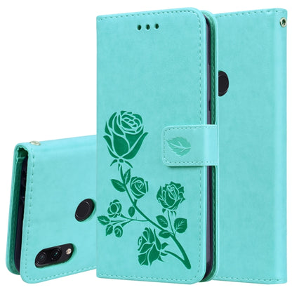 جراب جلدي PU منقوش باللون الوردي، قابل للطي أفقيًا، لهاتف Xiaomi Redmi Note 7، مع حامل وفتحات للبطاقات ومحفظة، لهاتف Xiaomi Redmi Note 7