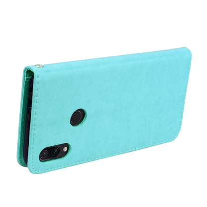 جراب جلدي PU منقوش باللون الوردي، قابل للطي أفقيًا، لهاتف Xiaomi Redmi Note 7، مع حامل وفتحات للبطاقات ومحفظة، لهاتف Xiaomi Redmi Note 7