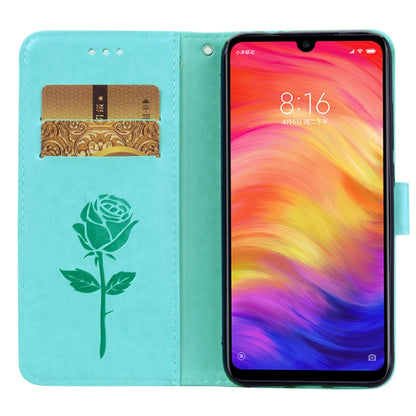 جراب جلدي PU منقوش باللون الوردي، قابل للطي أفقيًا، لهاتف Xiaomi Redmi Note 7، مع حامل وفتحات للبطاقات ومحفظة، لهاتف Xiaomi Redmi Note 7