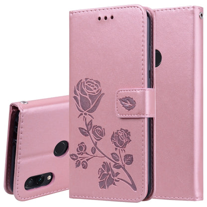 جراب جلدي PU منقوش باللون الوردي، قابل للطي أفقيًا، لهاتف Xiaomi Redmi Note 7، مع حامل وفتحات للبطاقات ومحفظة، لهاتف Xiaomi Redmi Note 7
