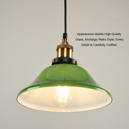 LED Industrial Edison Vintage Style Hanging lamp Green Emerald Glass Pendant Light with E27 Bulb